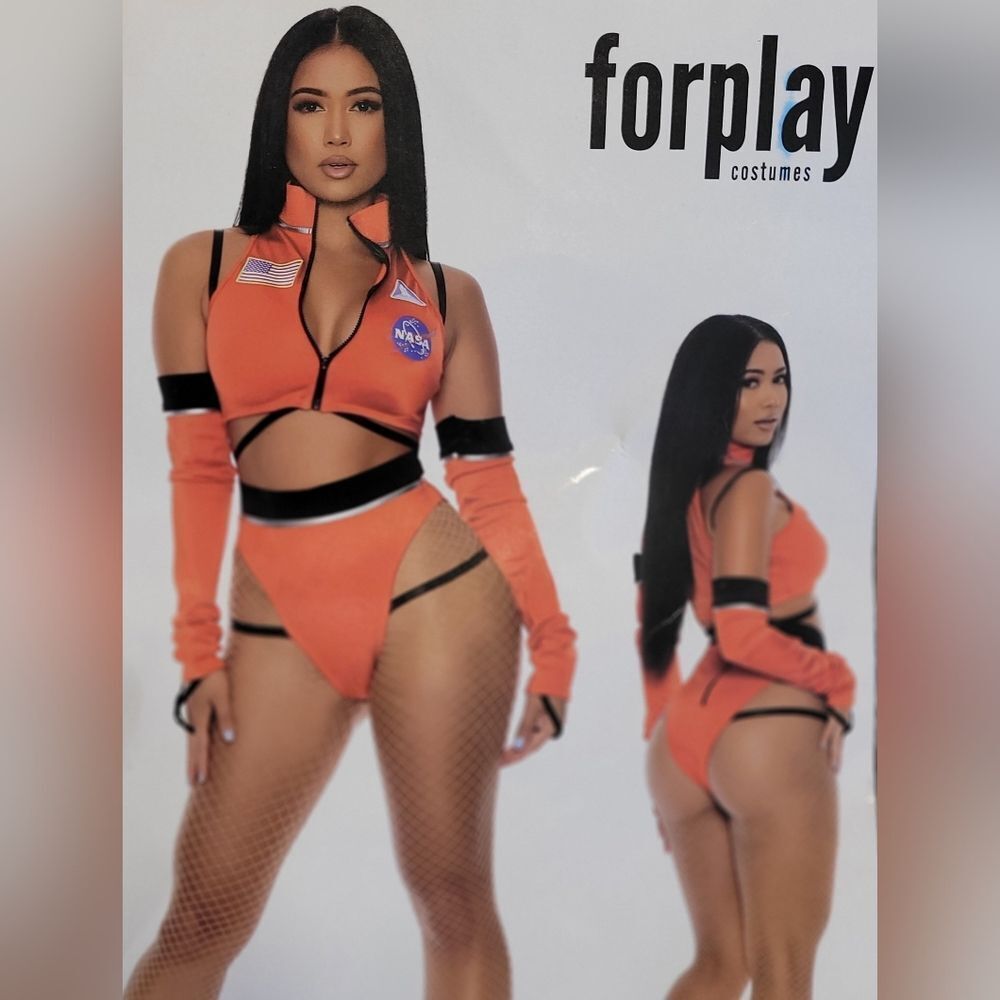 Forplay Give Me A Boost Astronaut Sexy Halloween Costume Women's Size S/M